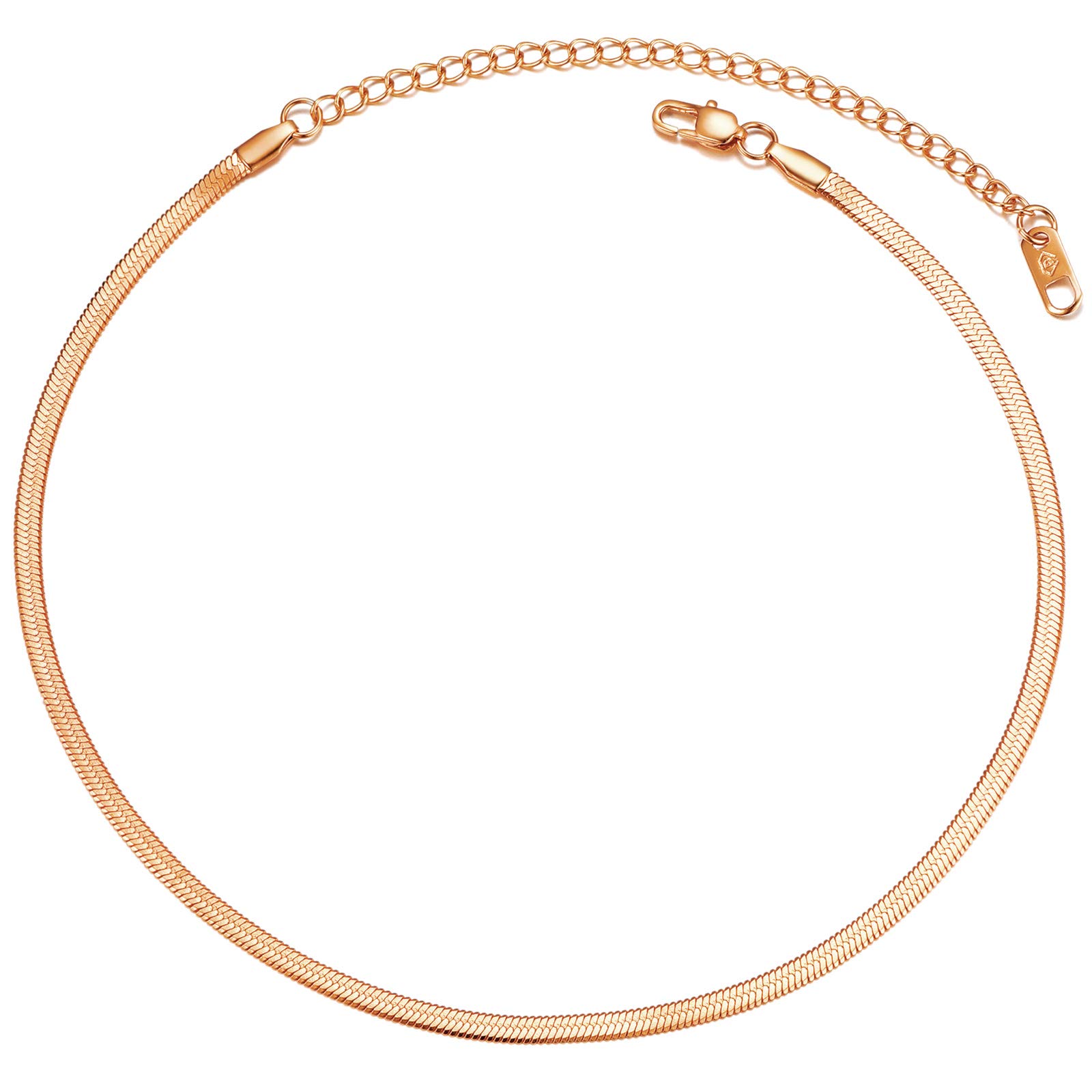 PROSTEEL 3mm/5mm Herringbone Choker Necklace for Men Women, Stainless Steel/Sterling Silver Chain in Silver/Yellow Gold/Rose Gold/Black Tone, 12"/15"/18", Come with Box, Metal (B07Y7TTZNR) Amazon Price History, Amazon Price Tracker