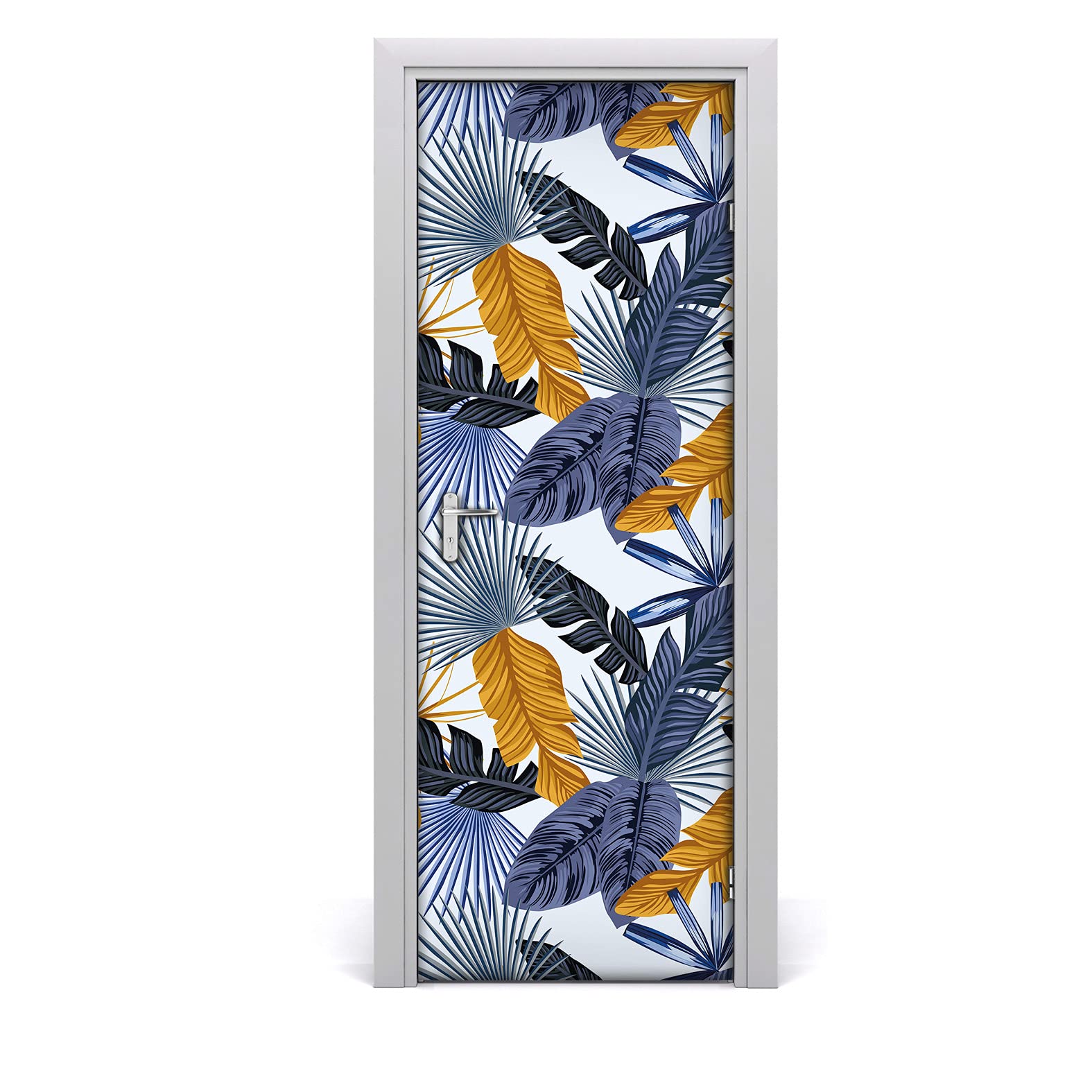 Fondo de pantalla autoadhesivo impermeable de hojas de oro de 70x200 cm para decoración DIY 1