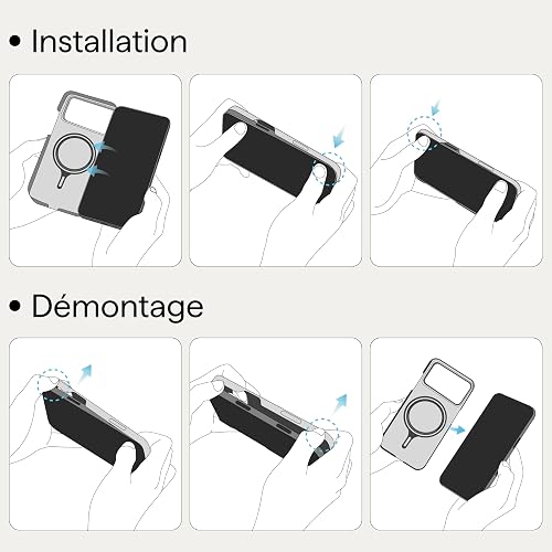 pitaka Coque Magnétique pour iPhone Air en Fibre Aramide de Qualité Aéronautique Housse Compatible avec Magsafe Étui Mince et Léger avec Protection Caméra et écran [Ultra-Mince] Noir/Gris - 7
