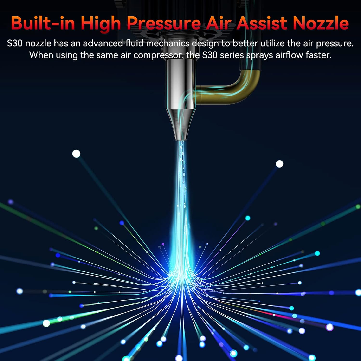 Built-in High Pressure Air Assist Nozzle