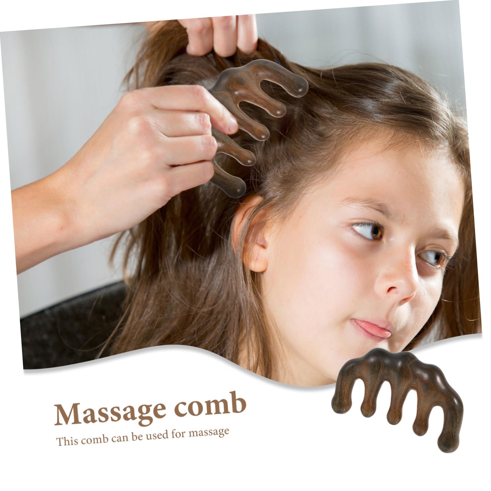 BESTYASH 3 Pezzi Pettine Da Massaggio Corpo Massaggiatore Massager Del Cuoio Capelluto Sandalo