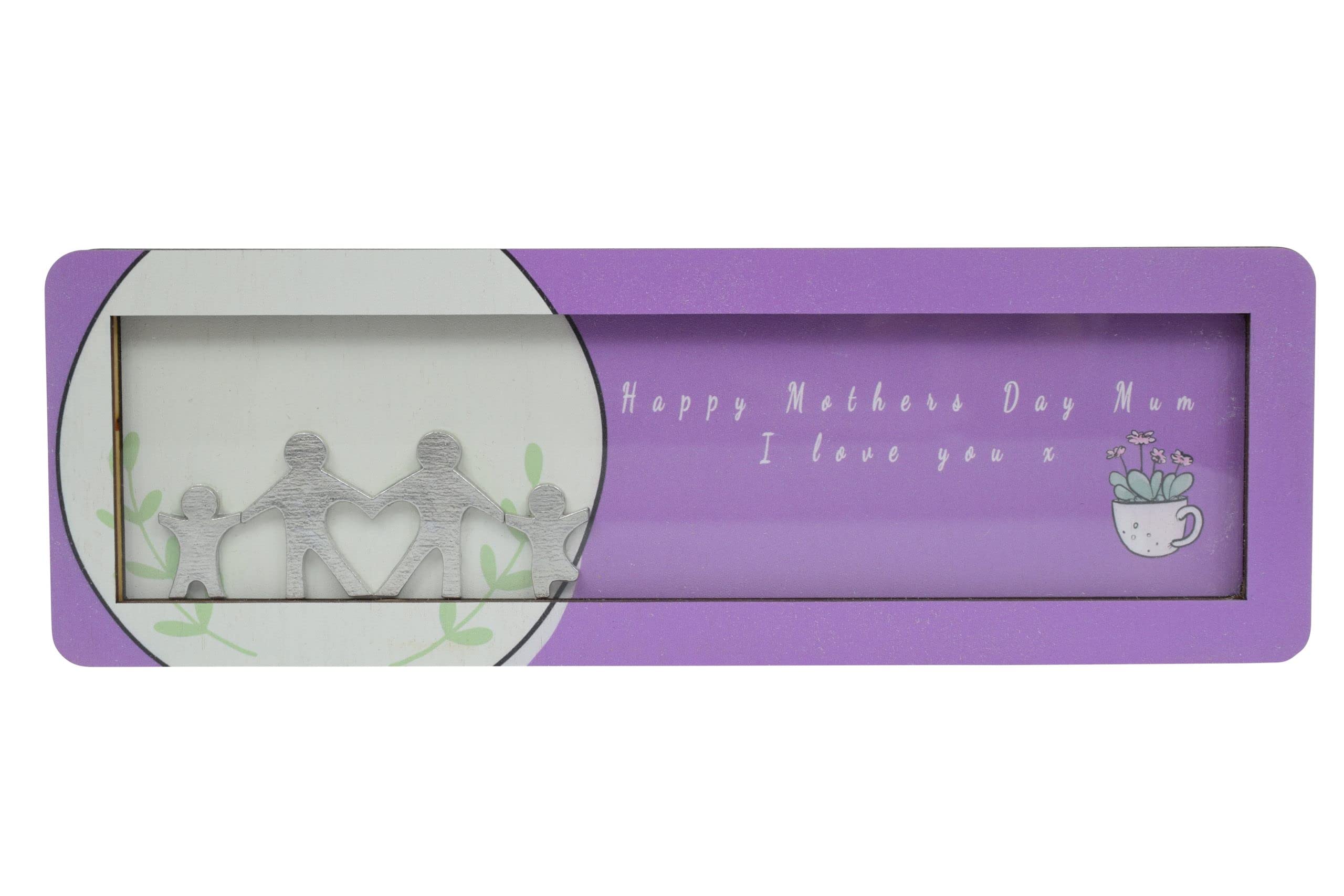 Figurine en métal Happy Mother's Day Mum I Love You X comme objet décoratif
