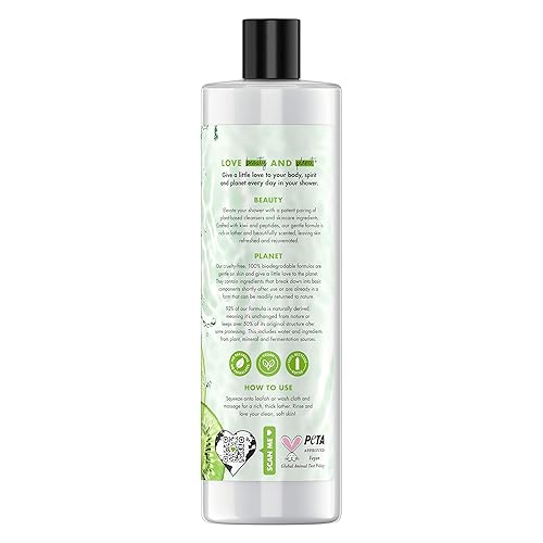 Miniatura 2 de Love Beauty and Planet Jabón corporal a base de plantas refresca y rejuvenece la piel Kiwi y péptidos hechos con limpiadores a base de plantas e