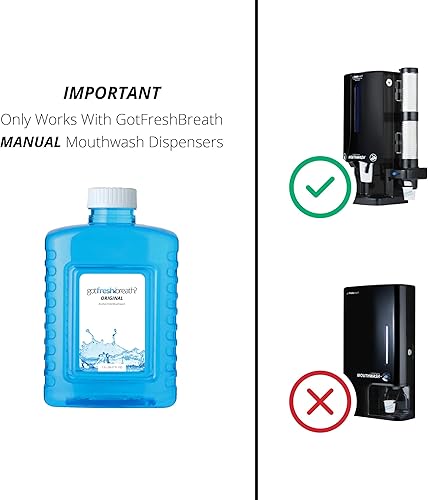 Miniatura 2 de GotFreshBreath Legacy - Estuche para enjuague bucal (sabor original)  6 botellas + tazas  Enjuague bucal sin alcohol  Se adapta a dispensadores