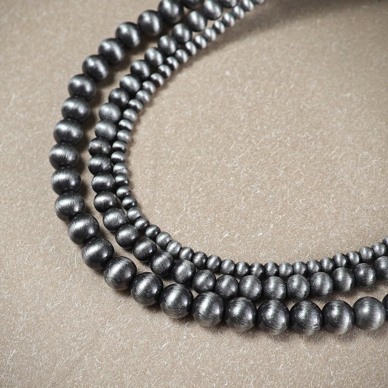 Western Navajo Pearl Necklace for Women Turquoise Cowgirl Beaded Pendant Boho Vintage Layered Choker Jewelry for Girls Birthday Party Gifts - Image 2