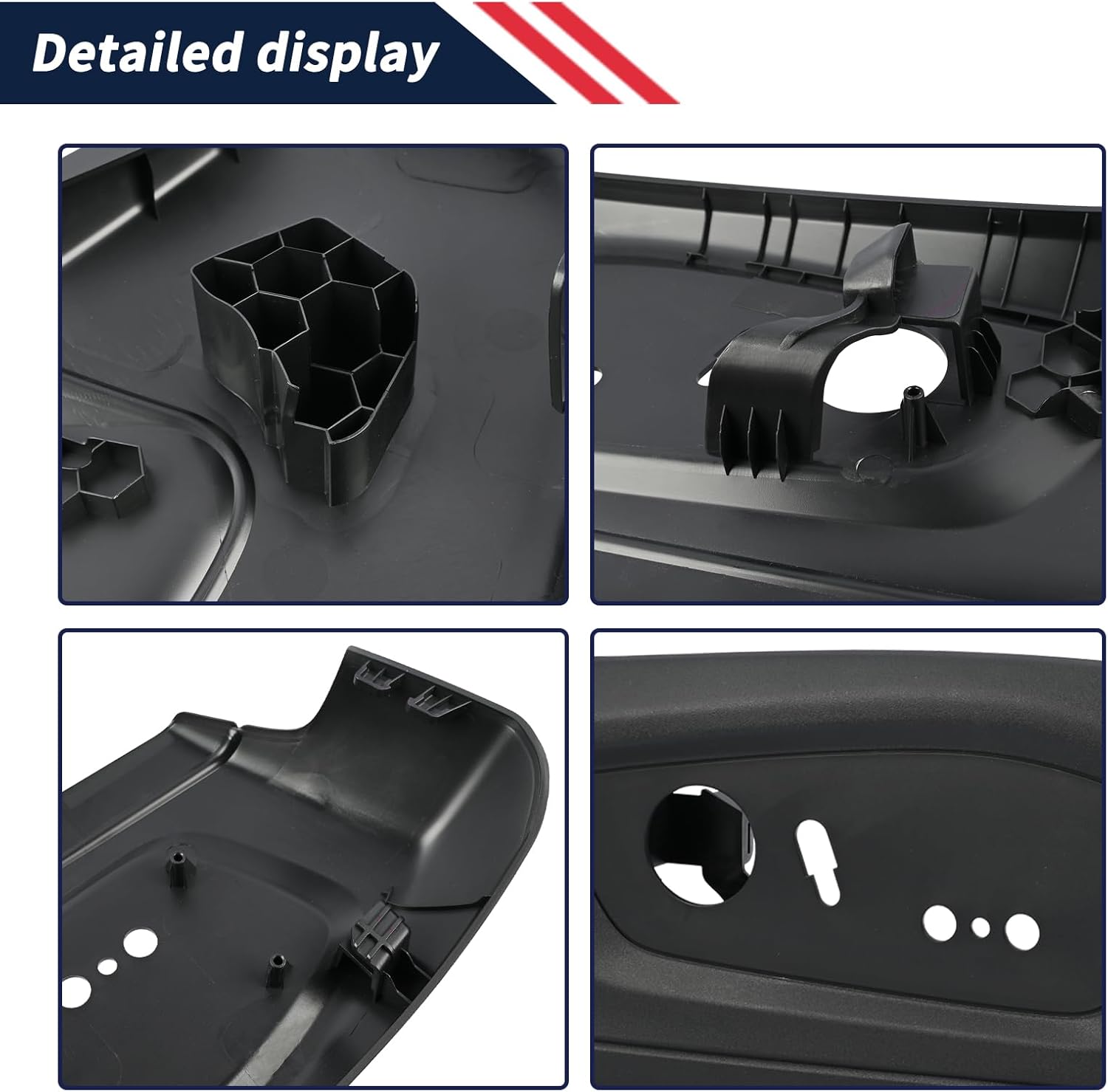 Passenger Side Seat Shield Panel LB5Z-5462186-BB Compatible with Ford Explorer 2020 2021 2022 2023, Seat Trim Panel, Black