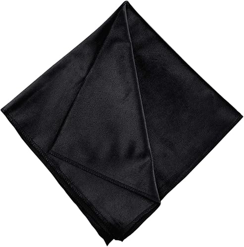Miniatura 7 de Efavormart - Servilletas de lino de terciopelo sin costuras de alta calidad, 20.0 x 20.0 in, color negro