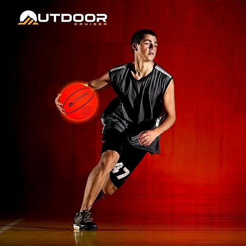 Miniatura 7 de Baloncesto con luz para crucero al aire libre, construcción de goma impermeable, brilla en la oscuridad, brilla hasta 30 horas con activación de