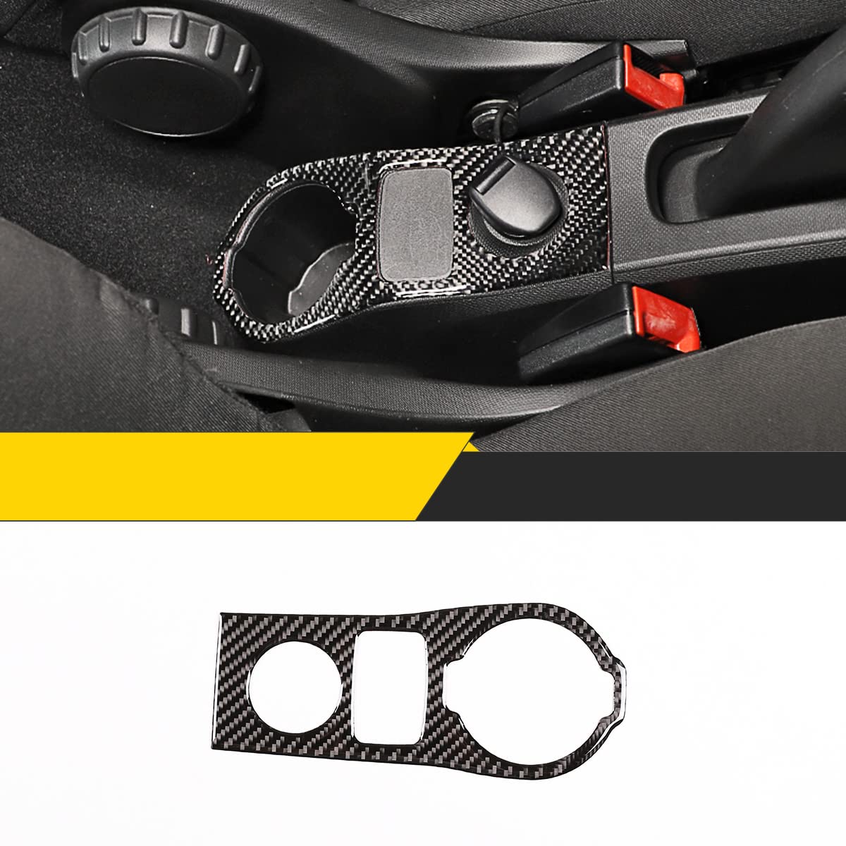 for Mercedes-Benz Smart 2016-2021 Real Carbon Fiber (Soft) Car Interior Accessories Center Control USB Charging Switch Decoration Sticker