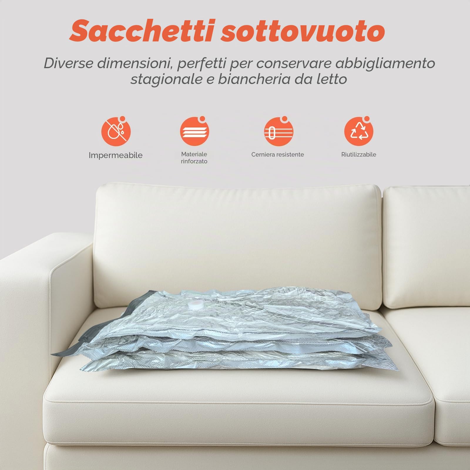 Vacbird 9 Pezzi Sacchetti Sottovuoto Vestiti Viaggio con Pompa Senza Fili, Buste Sottovuoto Vestiti in 3 Misure (64x47, 74x54, 84x61cm) Riutilizzabili, Adatti per Viaggi, Organizzazione della Casa