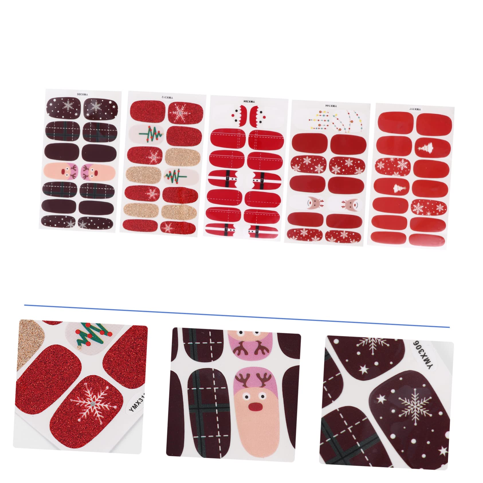 FRCOLOR 3 Set Adesivi Per Unghie Natalizie Adesivi Fai Da Te Per Unghie Natalizie Fai Da Te Per ie ie Per Nail Art ie Per ie 10 fogli*3