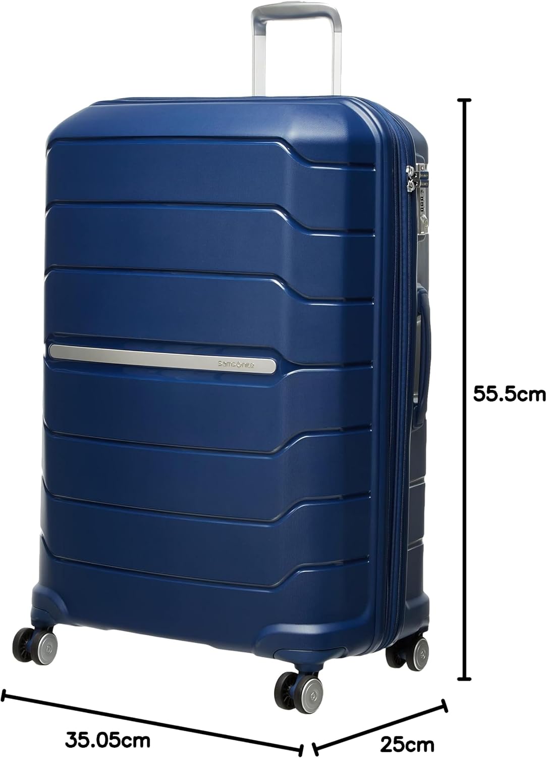Samsonite Mala de Viagem Octolite Azul Grande Expansível