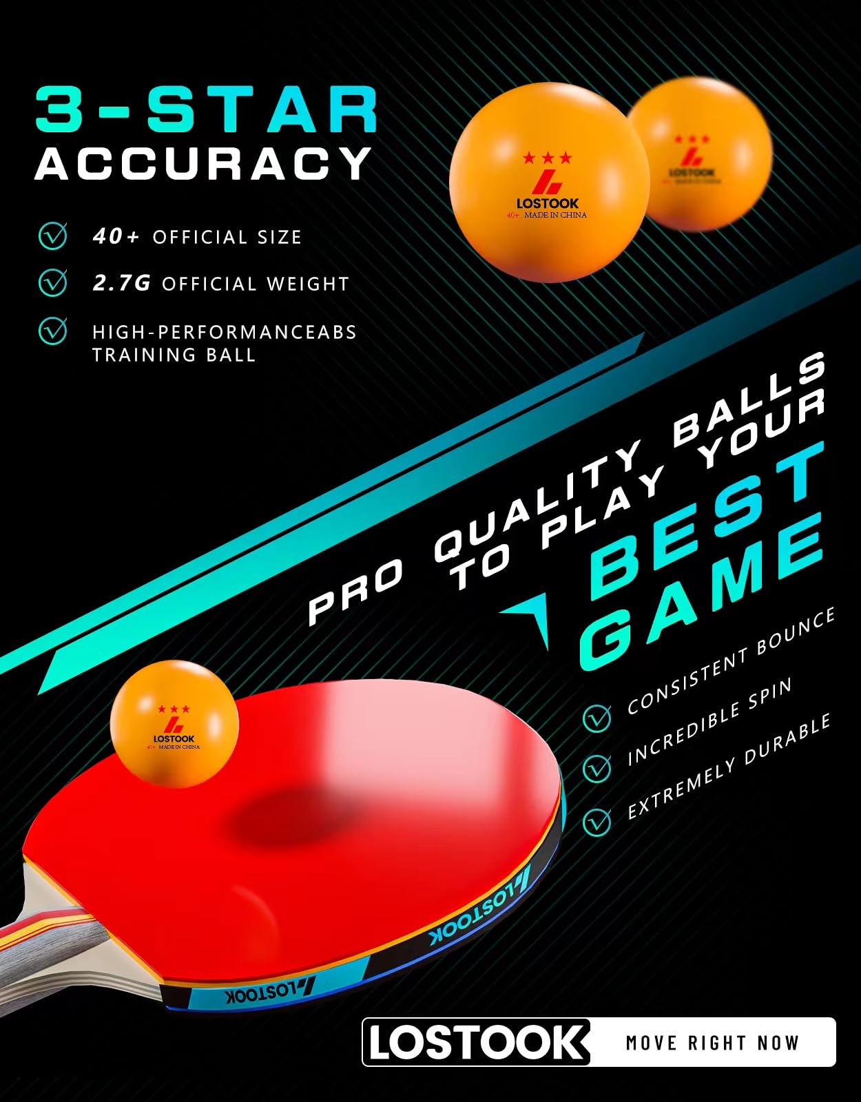 Juego de 4 palas de ping pong profesionales con raquetas de tenis de mesa y 3 pelotas de estrella, red de mesa de ping pong portátil con abrazaderas para cualquier mesa, juegos de hogar y 3