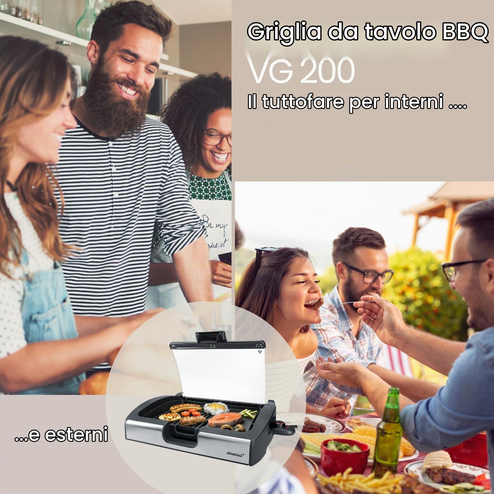 Steba 06.49.00 VG200 BBQ Grill da tavola