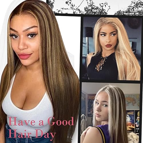 Miniatura 7 de REECHO Extensiones de cabello con alambre invisible con diadema transparente, tamaño ajustable, clips de seguridad extraíbles en la extensión