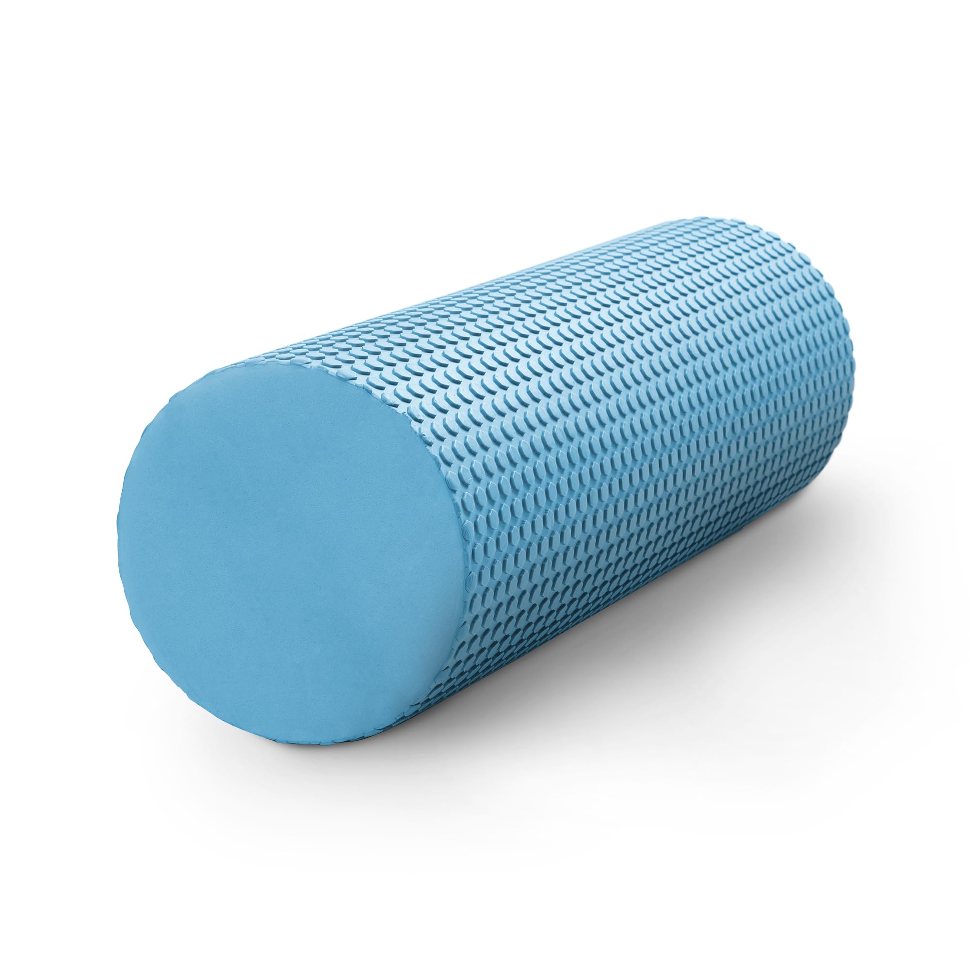 KAYMAN Sports Foam Roller Sports Recovery, Deep Tissue Muscle Tension Relief & Circulation Increase Portable & Lightweight Self Massager for Back, Legs, Gym, Pilates & Yoga EVA 44.5 x 15cm (Blue)