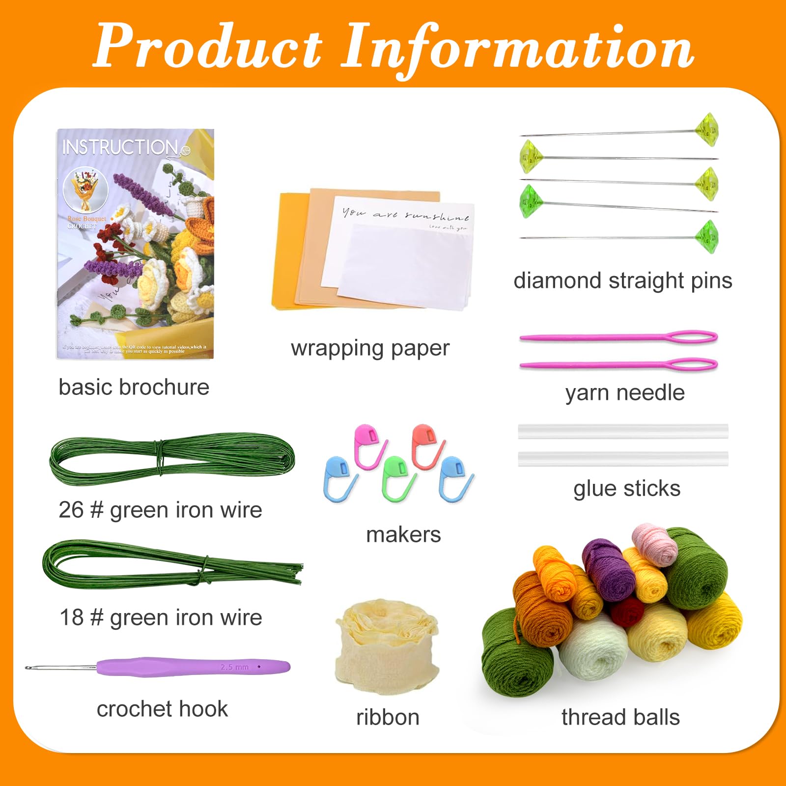 BoloShine Crochet Kit Principiantes Flor - Kit Ganchillo Principiantes con Tutoriales en Vídeo Paso a Paso, Kit de Animales de Ganchillo, Amigurumi Kit para Adultos, DIY Tejido a Mano