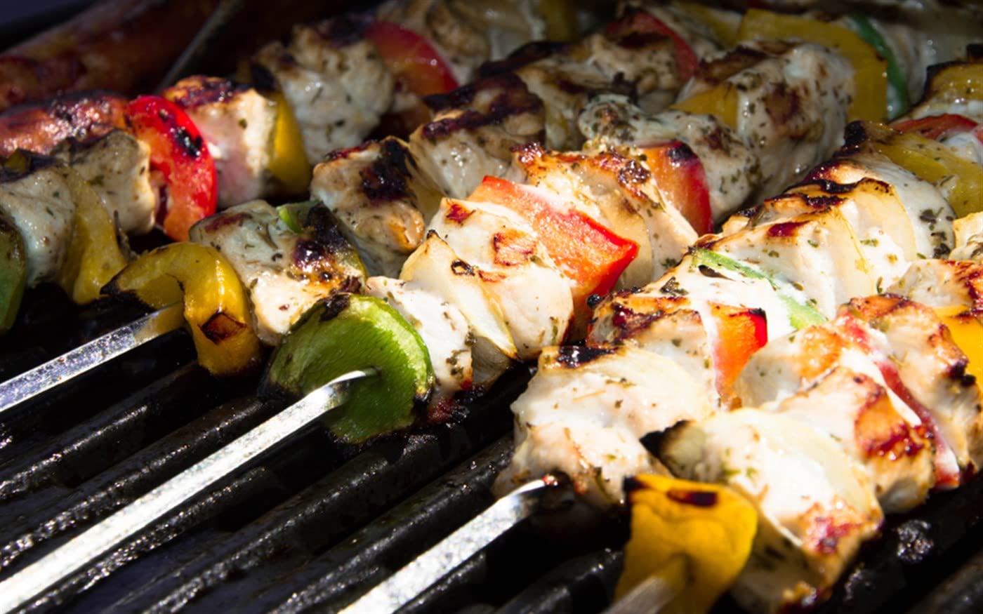 GTS Steel Grill Skewers - Chicken Tandoor & More -5