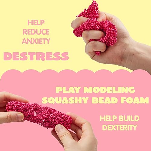 Miniatura 5 de JOYIN 12 tarjetas de regalo para el día de San Valentín con espuma de cuentas de modelado de juegos, juego de cuentas de espuma divertidas con