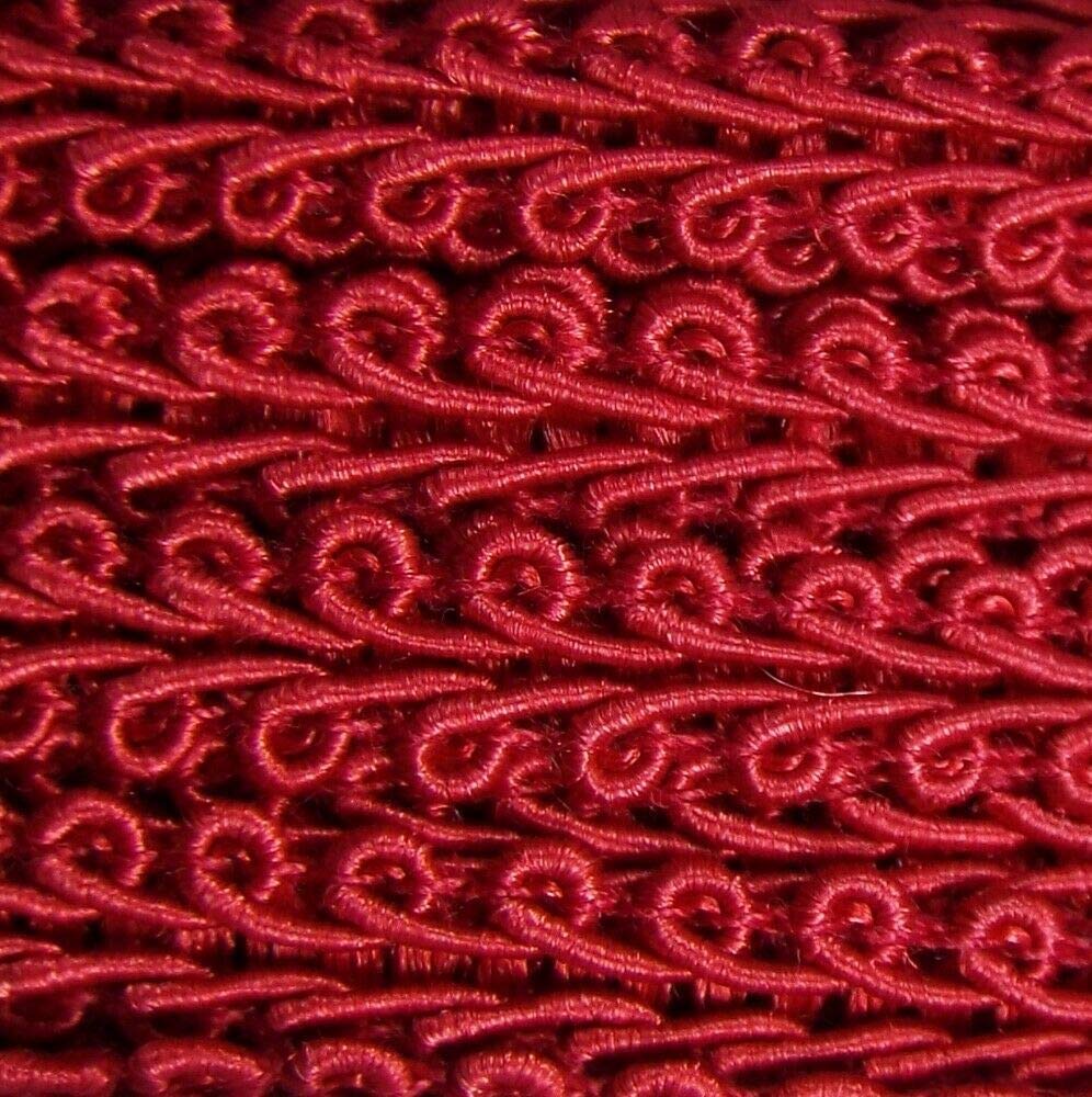 Tresse double 6 mm rouge foncé Be-Creative pour mercerie et bricolage