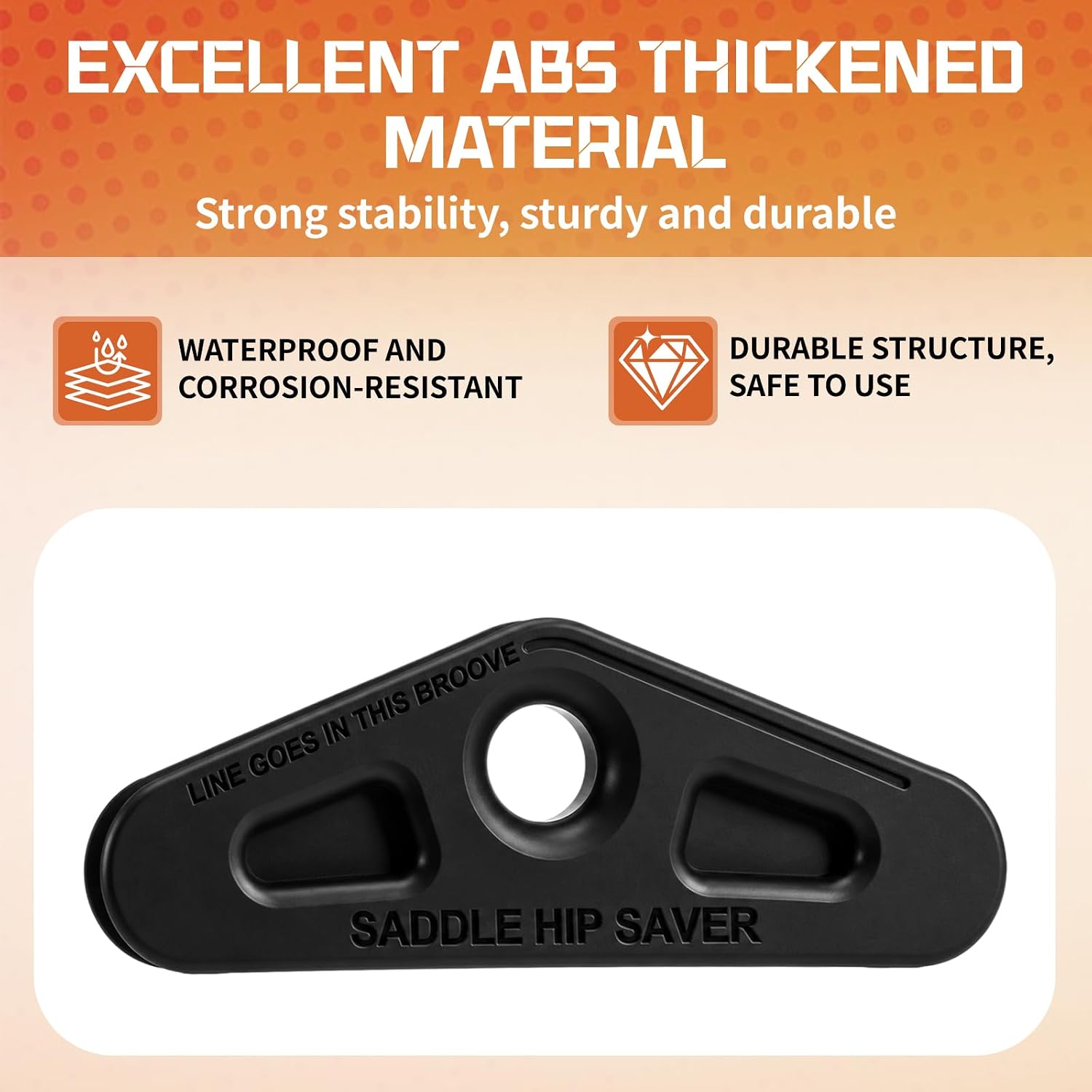2 Pack Hunting Saddle Hip Pinch Eliminator for Saddle Hunting | Saddle Bridge Spreader, Saddle Hunting Accessories, Fits Most Saddles, Wear-resistant ABS Material, Hours of Hunting Climbing