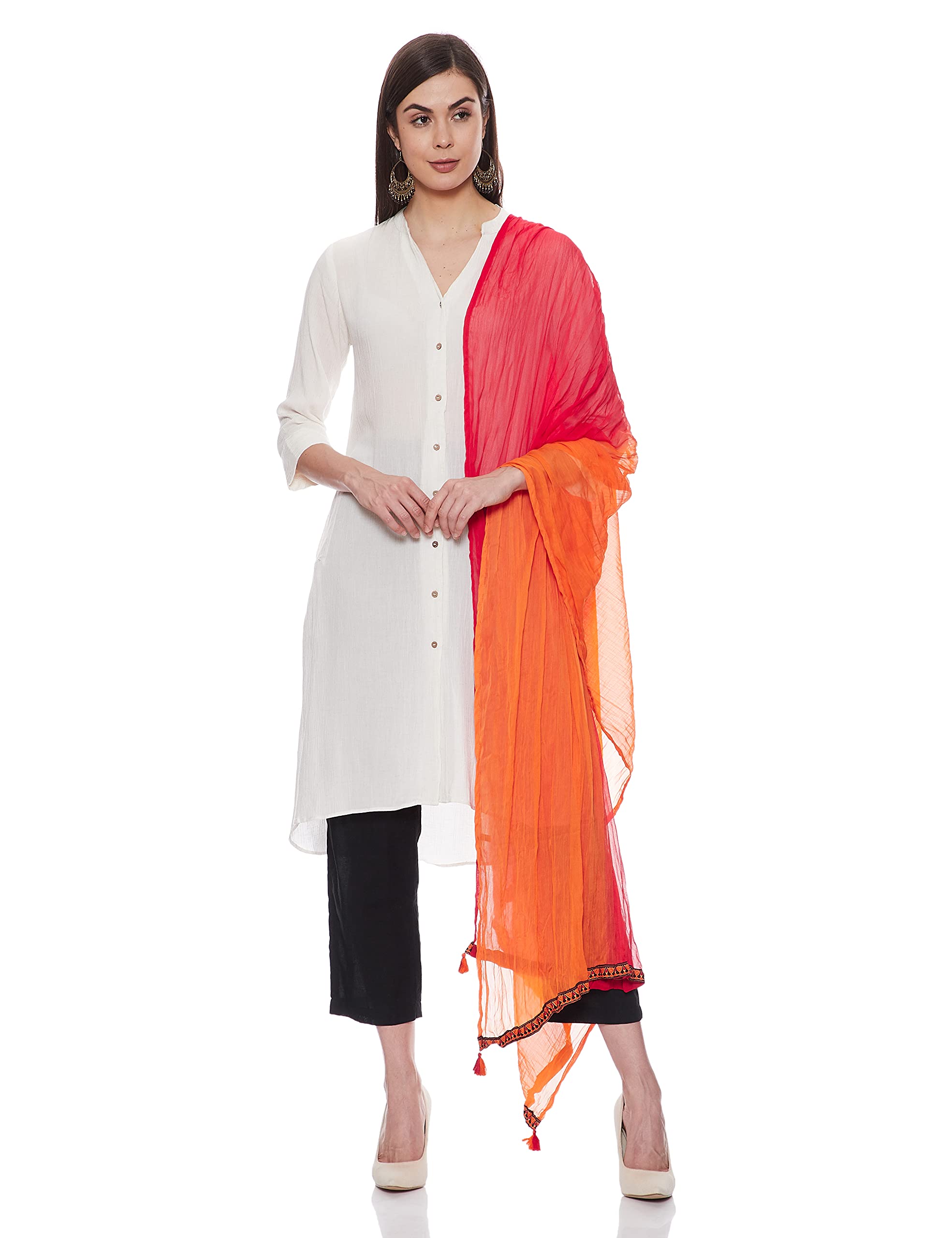 rangriti Women's Ethnic Red Dupatta (Size_FREE)-picture-10