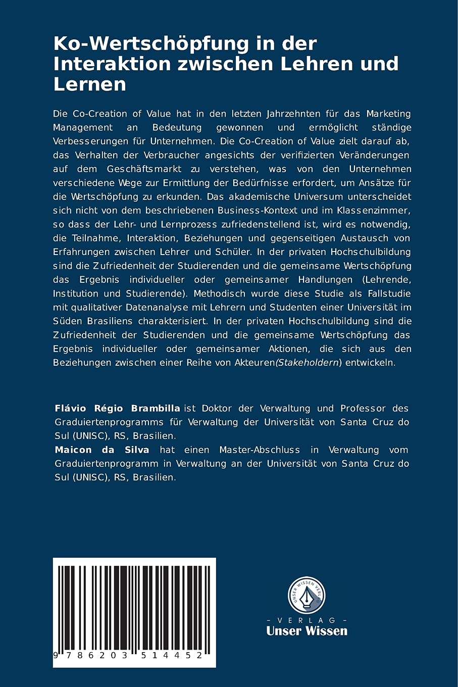 Ko-Wertschöpfung in der Interaktion zwischen Lehren und Lernen: Studium in einem Graduiertenprogramm in der Verwaltung