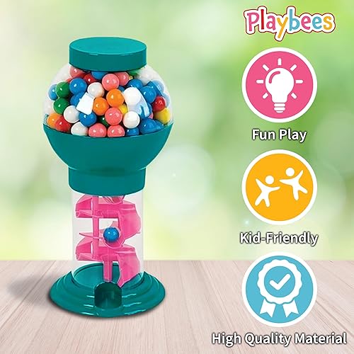 Miniatura 10 de Playbees Máquina de chicles giratoria, dispensador de dulces de 10 pulgadas para niños, perfecto para fiestas de cumpleaños, temas de Candyland y