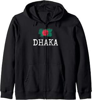 Dhaka Bangladesh Country Family Trip BD Men Women Zip Hoodie