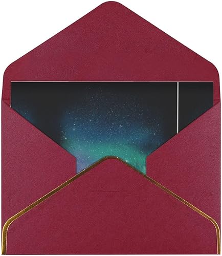 Miniatura 8 de MQGMZ Celestial Night Sky Print Tarjetas de agradecimiento con sobres, tarjeta de felicitación de papel perla en blanco clásico