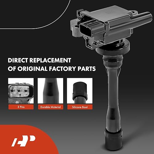 Miniatura 3 de A-Premium 2 bobinas de encendido y 4 bujías de iridio compatibles con Mitsubishi Outlander 2003, Mirage 1997-2002, Lancer 2002-2007, Eclipse
