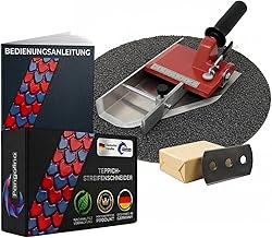 Pangolino Teppichstreifenschneider 45–100 mm | Profi Teppichschneider inkl. 10 Ersatzklingen | Stufenlos einstellbar | Präzises Zuschneiden von Teppichboden, Sockelleisten & Bodenbelägen