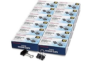 Officemate Mini Binder Clips for Efficient Office Organization