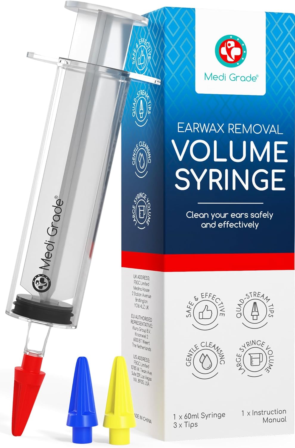 Ear Wax Removal Kit Safe AtHome Ear Cleaning By Medi Grade Ear Wax