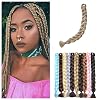 Benehair Black Braiding Hair 1 Bundle 24inch Jumbo Braiding Hair Extensions High Temperature Synthetic Braid Hair Braiding Hair Pre Stretched Braid Extensions