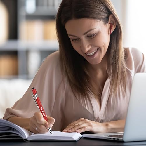 Miniatura 6 de Sherr 120 bolígrafos de agradecimiento para pantalla táctil, regalos de agradecimiento, bolígrafos 2 en 1, bolígrafos con punta de lápiz óptico