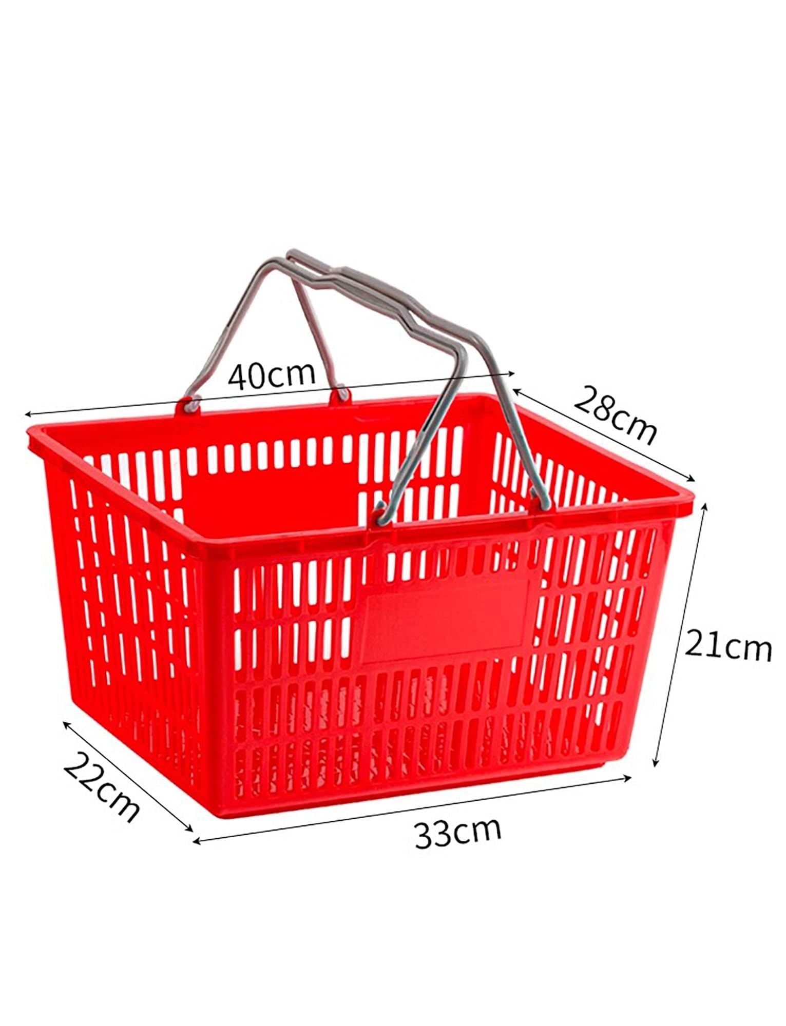 Wielofunkcyjny kosz do przechowywania z uchwytami, wytrzymały plastikowy organizer na pranie, piknik, spiżarnię i sklep spożywczy, zestaw 5-częściowy