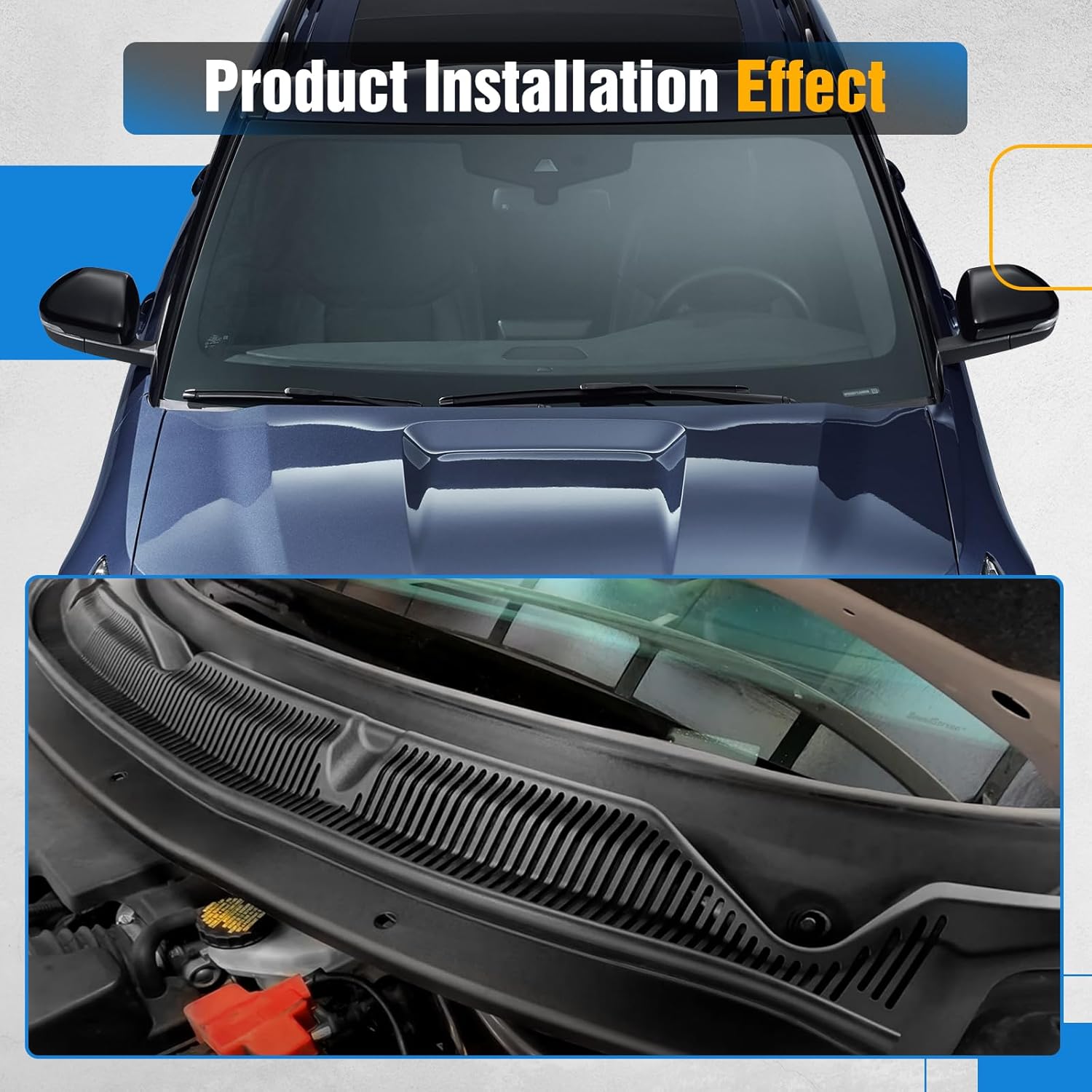 Windshield Cowl Grille Top BB5Z78022A68AA Compatible with Ford Explorer 2011-2019 windshield cowl BB5Z78022A68A