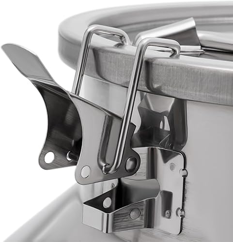 Miniatura 5 de Lata de leche de acero inoxidable con espiga, contenedor de almacenamiento de líquidos, tapa sellada, resistente, barriles de transporte de leche de