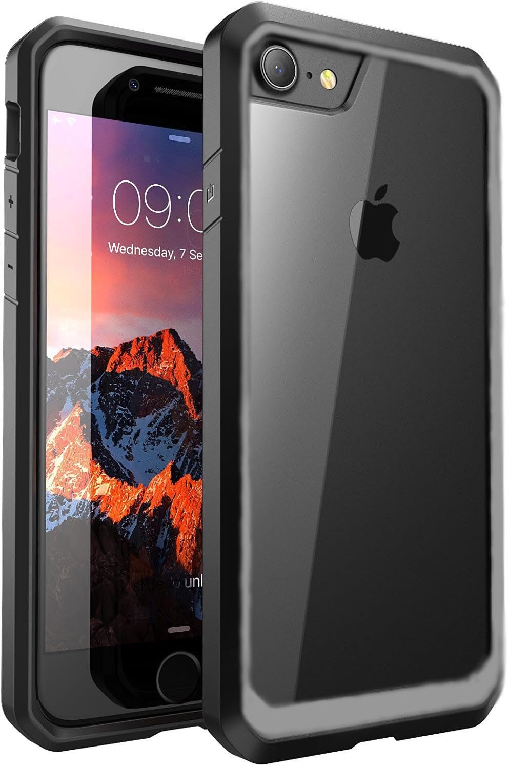 iPhone 8 Case,iPhone 7 Case, ALPHABETT Scratch Resistant Drop Protective SUPER THIN Case for Apple iPhone 7/iPhone 8(Grey)