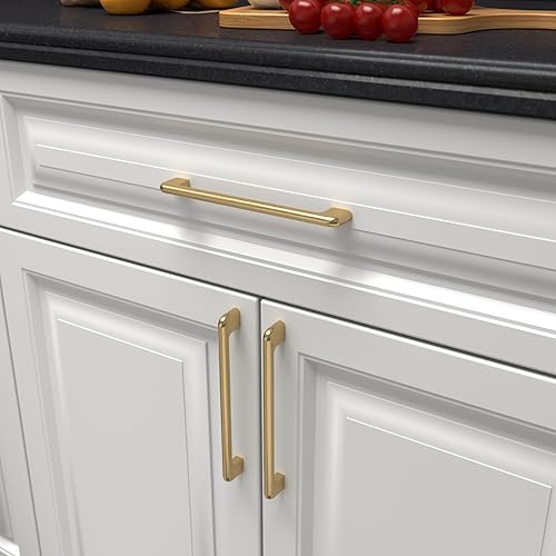 Miniatura 2 de monti hardware Paquete de 10 manijas de metal sólido para gabinetes de cocina de baño y decoración del hogar, manijas de gabinete de cocina de metal