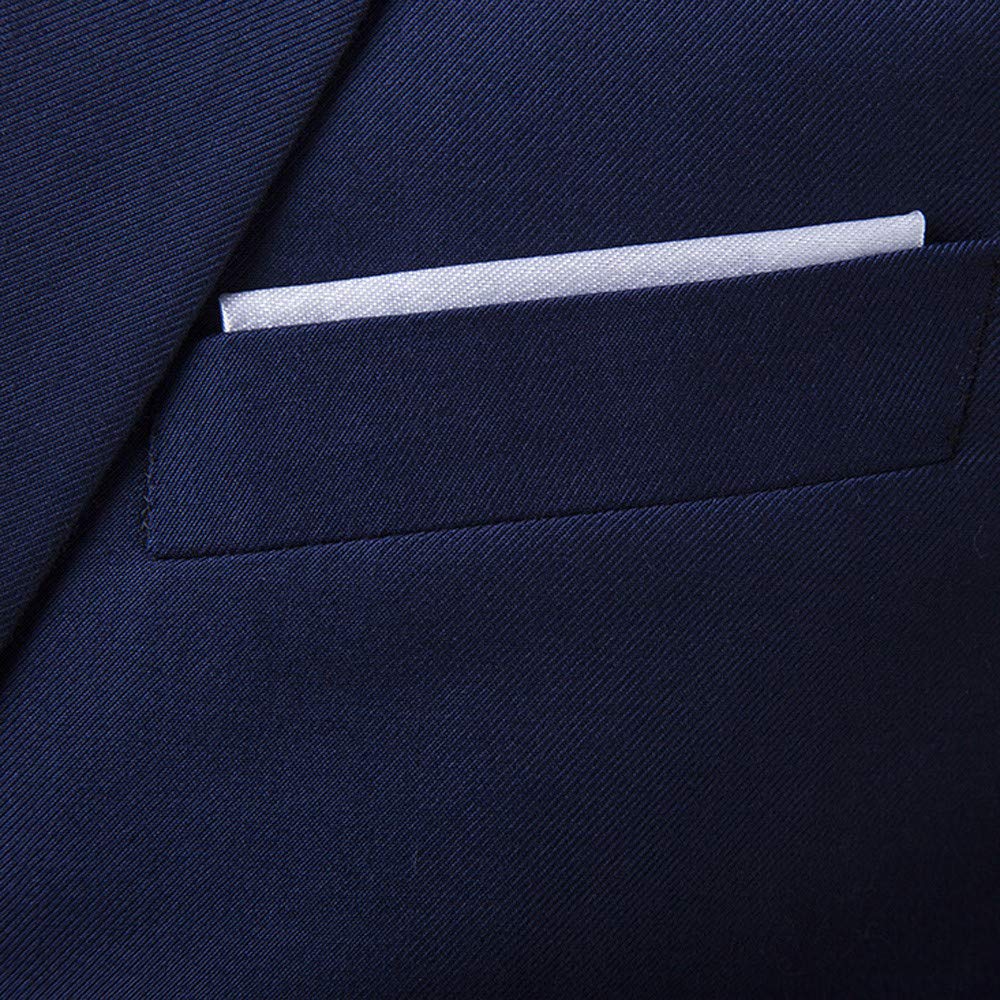 Herren Anzüge 3-teilig Slim Fit Einreihig Zwei Knöpfe Hochzeit Smoking Anzug Blazer Weste Hose