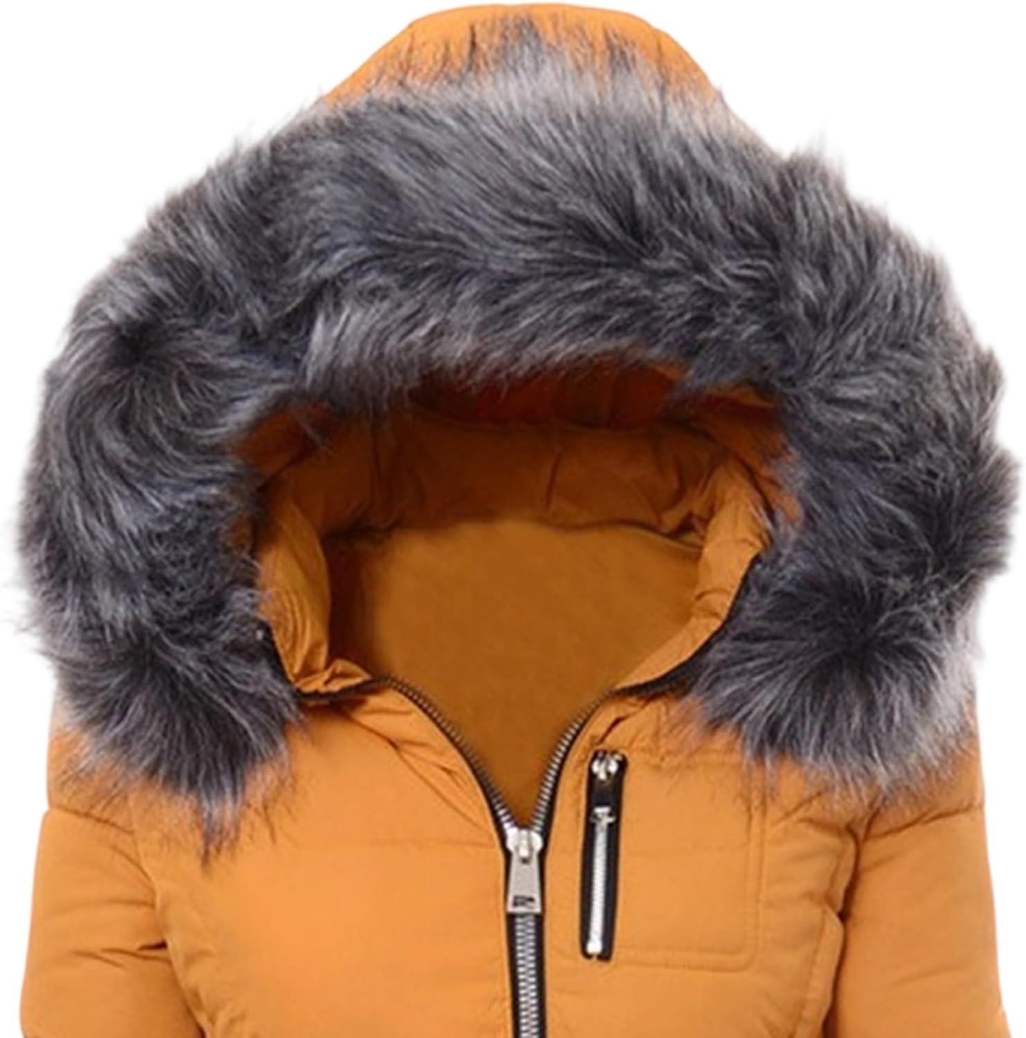 Women's Winter Windproof Warm Down Coats Slim Fit Thicken Hooded Fashions Puffer Jacket Long Down Coats for Women