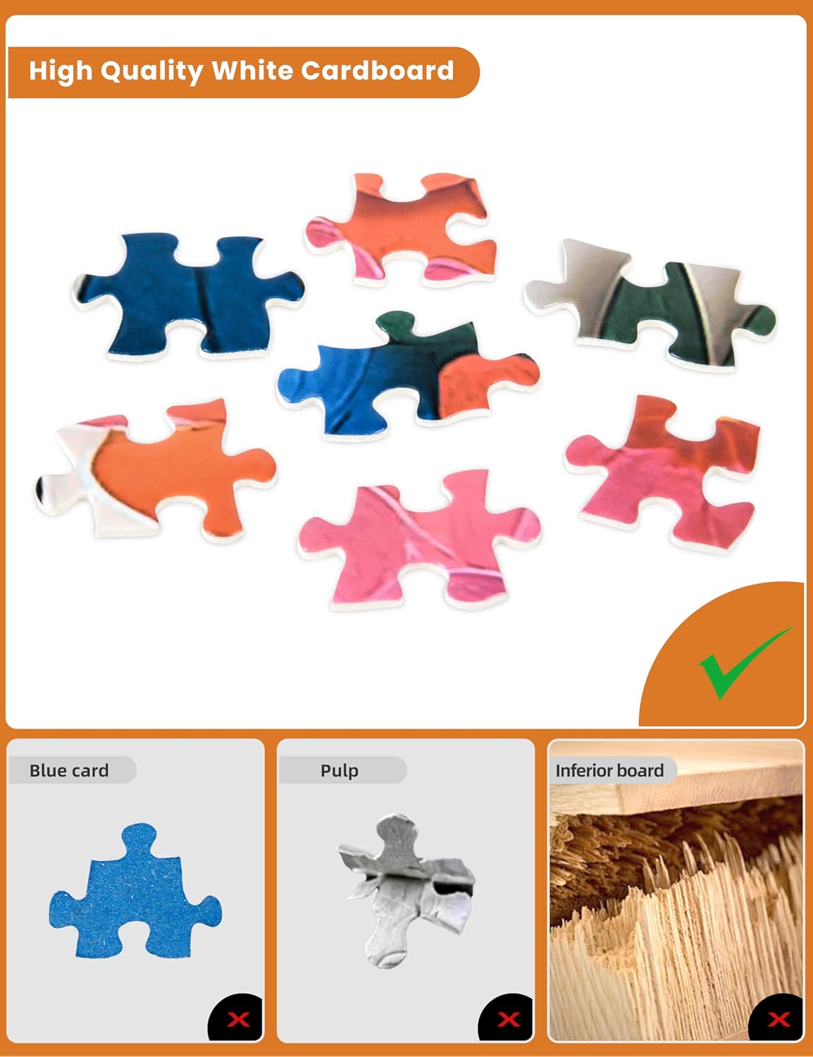 1000 Piece Jigsaw Puzzle, Dxles The 3D Colorful Butterfly Puzzle for Adults and Kids Children Educational Toys image 3