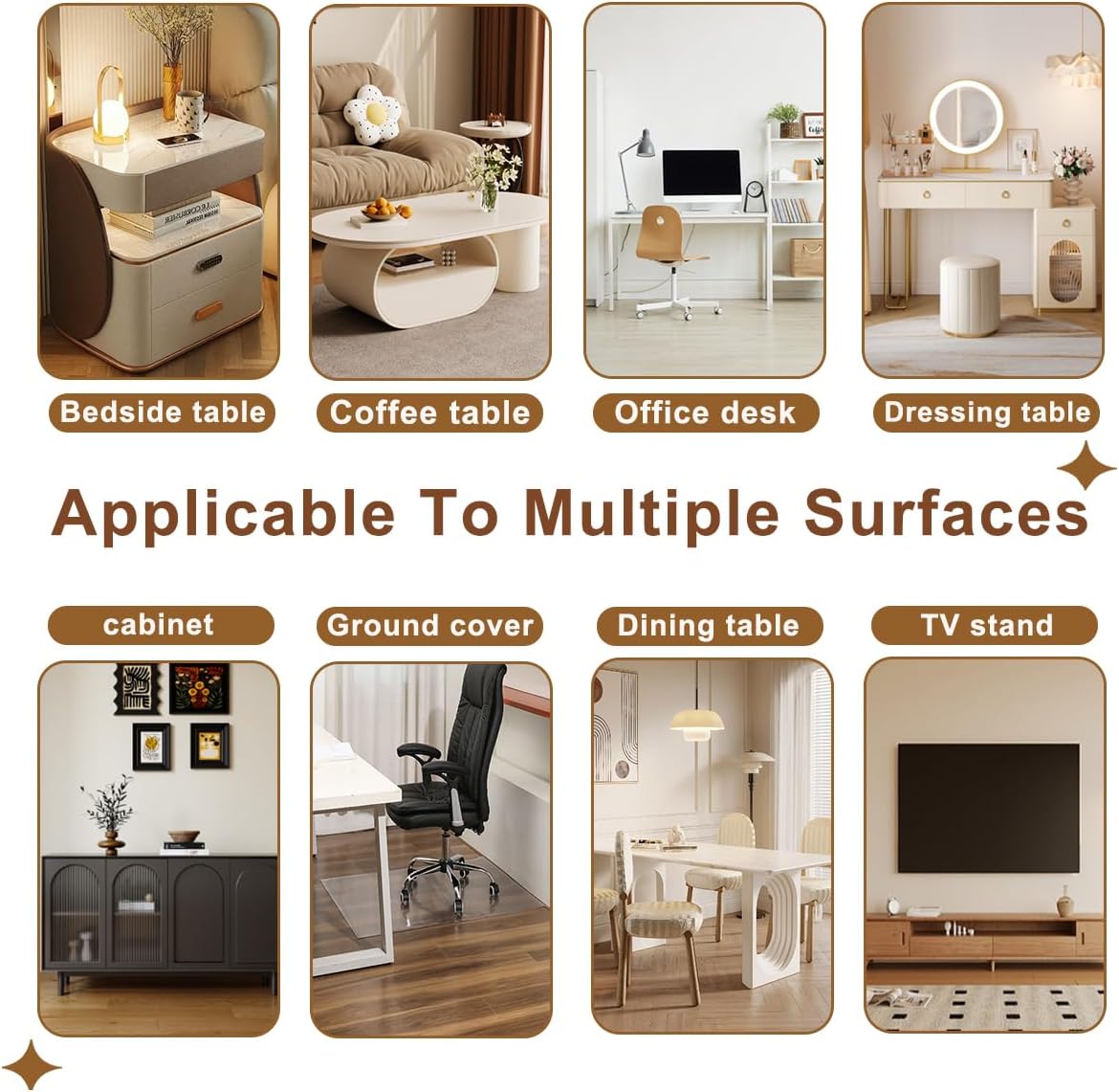 Frosted Clear Office Chair Mat for Hardwood Floors, 21"x 25" - Upgraded 1.5MM PVC Transparent Desk Chair Mat Floor Mats Wood/Tile Protection Mat for Home, Office, Rolling Desk
