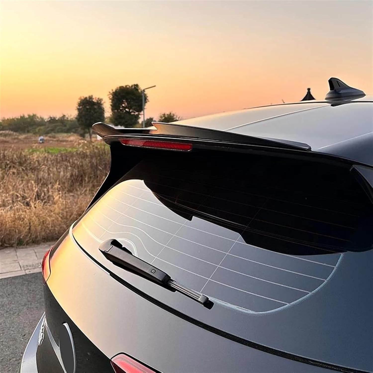 Rear Wing Spoilers Wings for Vw Id.3 2019+ Rear Spoiler Wings Abs Rear Trunk Spoiler Lip Tail Wing Rear Trunk Lid Car Styling Kits