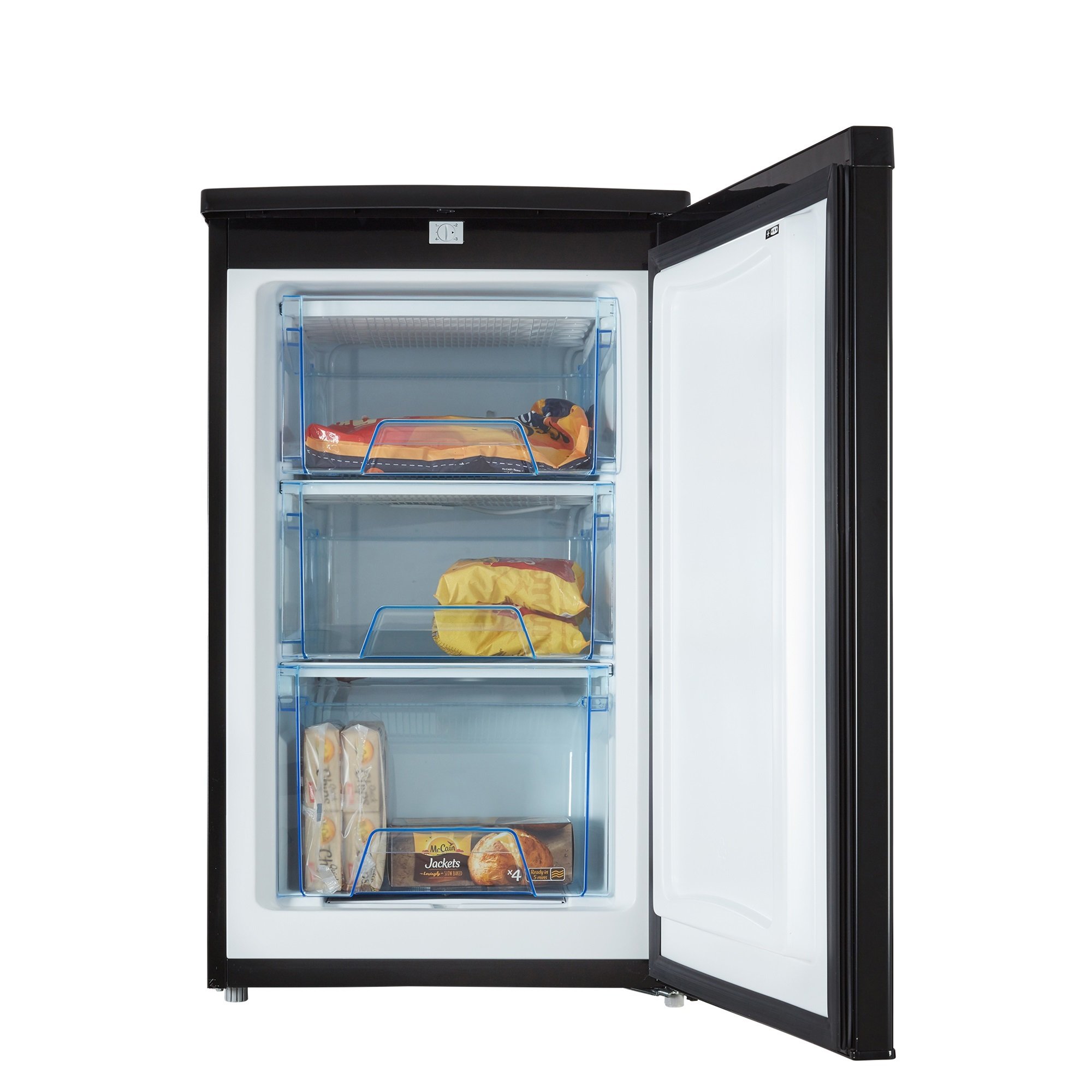 Buy Cookology Black 50cm Freestanding SidebySide Undercounter Fridge Freezer Pack [Energy
