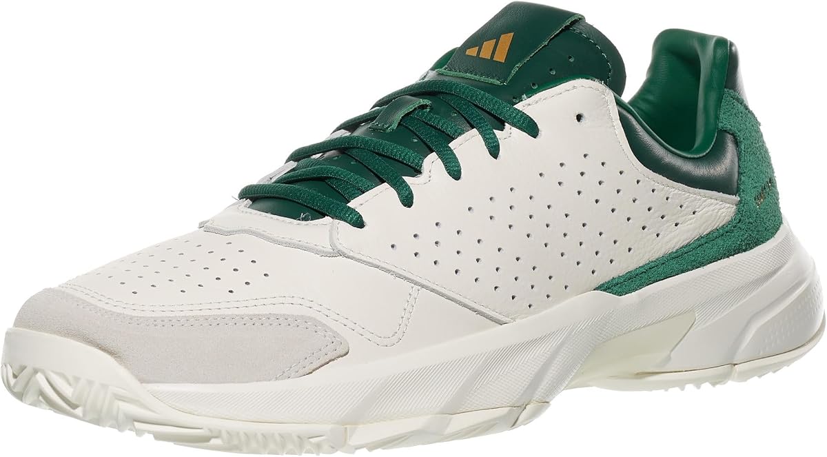 adidas Mens Courtjam Control 3 Premium Tennis Sneakers Shoes - White