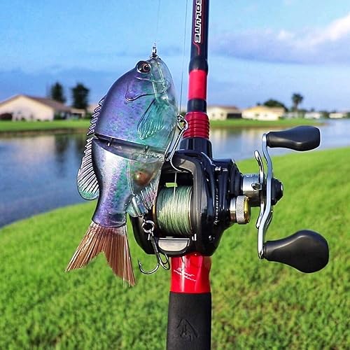 Miniatura 105 de TRUSCEND - Señuelos de pesca para agua dulce y salada, señuelo realista para trucha lubina, de hundimiento lento, regalos de pesca increíbles