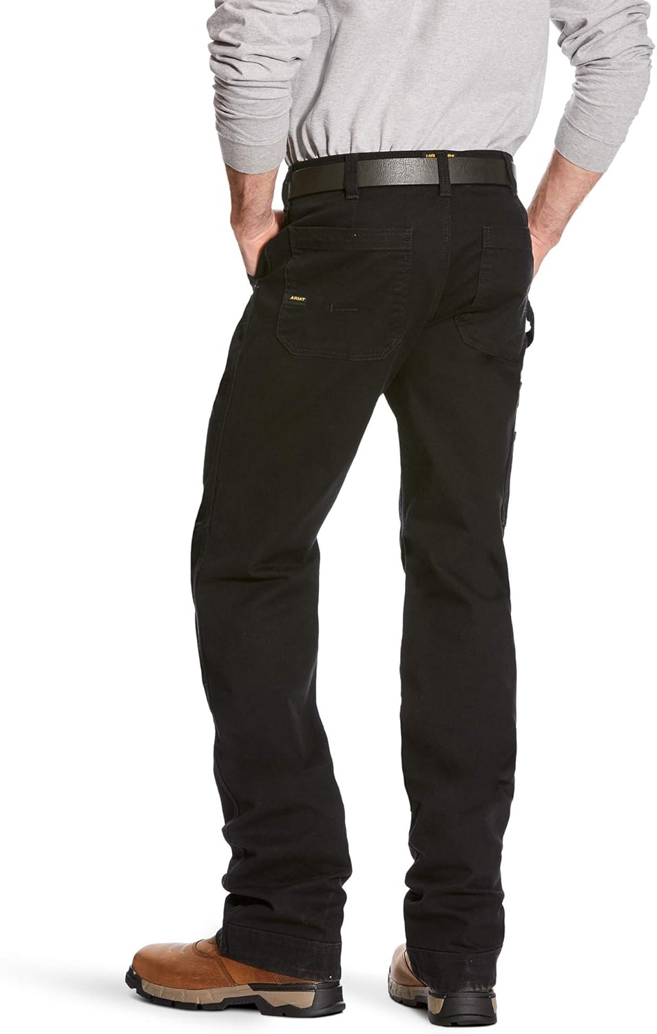 Ariat Mens Rebar M4 Relaxed Durastretch Washed Twill Dungaree Boot Cut Pant